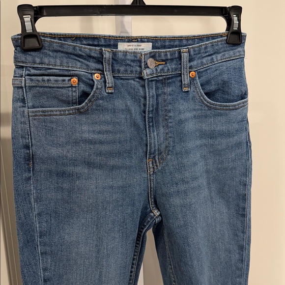 Levi’s 721 Altered High Rise Skinny Jeans Distressed Ankle Zip W28 L27 - Picture 3 of 9